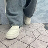 森馬男鞋夏季新款潮牌百搭白色板鞋男士休閑皮鞋高幫運(yùn)動(dòng)增高小白潮鞋 白卡其 （旗艦款） 41 曬單實(shí)拍圖