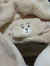 回力小熊帽子女冬帽子手套圍巾一體三件套韓版可愛(ài)冬天防寒保暖加絨帽 【小熊耳朵】米色 均碼 曬單實(shí)拍圖