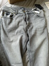 VERSACE JEANS COUTURE范思哲 新品 男士復古修身版牛仔褲長(cháng)褲男裝 75GAB5D2 CDW63 915 淺灰色LOGO刺繡 34 曬單實(shí)拍圖