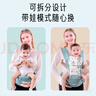 愛(ài)寶適嬰兒背帶腰凳寶媽背娃抱娃神器多功能前抱式寶寶背帶橫抱坐凳透氣 草綠色（四季通用款） 曬單實(shí)拍圖
