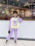 G.DUCKKIDS女童庫洛米加絨套裝兒童洋氣韓版衛(wèi)衣秋冬裝女寶寶加厚馬甲三件套 紫色三件套 120 cm 曬單實拍圖