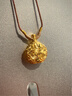 世紀(jì)緣珠寶桃花瓶古法黃金吊墜輕奢時(shí)尚百搭足金掛墜生日禮物送女友 6.09g【配繩小版】 曬單實(shí)拍圖