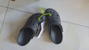 卡駱馳（CROCS）洞洞鞋貝雅卡駱班輕便耐磨一腳蹬休閑鞋|205089 石板灰/青檸綠-0GX 43 (270mm) 曬單實(shí)拍圖