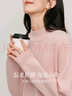 茵曼（INMAN）無縫一體堆堆領(lǐng)彩點羊毛衫2025春秋季女裝新款寬松百搭套頭上衣 淺咖色 M 曬單實拍圖