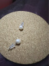 周大福 简约时尚 925银镶珍珠耳钉 AQ32849 直径约6-6.5mm 实拍图