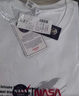 NASA GISS官方潮牌聯(lián)名t恤男純棉潮流日系寬松圓領(lǐng)印花學(xué)生短袖 白色 3XL  曬單實(shí)拍圖