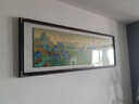 禮御友嘉（FORYOOGA）千里江山圖銅雕畫(huà)新款客廳沙發(fā)背景墻新中式手工雕刻琺瑯彩裝飾畫(huà) 千里江山 240*85cm 進(jìn)口胡桃木+黃銅板+高透玻璃 曬單實(shí)拍圖