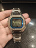 卡西歐（CASIO）手表小方塊GSHOCK銀金塊太陽能藍牙電波多功能運動電子石英表禮物 GMW-B5000PC-1 電波+太陽能+藍牙 曬單實拍圖