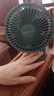 艾美特（AIRMATE）小風(fēng)扇桌面便攜式小型電風(fēng)扇充電辦公宿舍學(xué)生床頭夾扇臺夾扇 【3000毫安充電款/三檔】綠色 曬單實(shí)拍圖