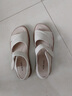 奧康女鞋真皮媽媽涼鞋女士新款夏季防滑軟底中老年舒適休閑平底媽媽鞋 米白色A款建議拍大一碼 36 曬單實(shí)拍圖