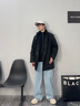 beanpole90%鵝絨濱波秋冬男士可拆針織領(lǐng)羽絨服外套 黑色 M 175/92A 曬單實拍圖