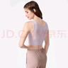 駱駝（CAMEL）健身背心美背bra運動內(nèi)衣 YK2226L5959 奶油藍 M 曬單實拍圖