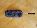 LISM軟毛汽車(chē)撣子可伸縮蠟拖除塵拖把車(chē)刷車(chē)用掃灰擦車(chē)神器毛刷子用品 加厚伸縮款(灰色) 曬單實(shí)拍圖