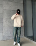 ABLE JEANS【直筒滑板褲】男裝復古百搭顯高水洗直筒牛仔褲男士 黃泥藍 33 /32 曬單實(shí)拍圖