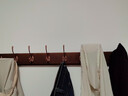 慕質(zhì)掛衣架墻上壁掛免打孔墻壁衣服掛鉤入戶(hù)玄關(guān)門(mén)后臥室進(jìn)門(mén)口衣帽鉤 胡桃色【8鉤】實(shí)木+凈味漆 曬單實(shí)拍圖