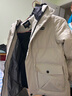 三彩2025冬季新款派克羽絨服毛絨翻領(lǐng)90白鴨絨外套休閑M 深橄欖色 M 160/84A 曬單實(shí)拍圖