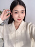 唐后（TH）紅瑪瑙寶石耳環(huán)女長款925銀耳飾歐美耳墜送媽媽生日節(jié)日禮物 玫瑰金色紅瑪瑙 曬單實拍圖