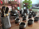 景德鎮(zhèn)紫砂壺功夫茶具套裝家用中式陶瓷泡茶壺茶杯子浮雕龍紋整套 紫砂【龍騰盛世-22頭+六君子】高端禮盒 曬單實(shí)拍圖