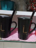 贝瑟斯 幸运马克杯咖啡杯子套装陶瓷茶杯女办公室带盖勺大容量麦片杯 实拍图