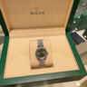 【二手99新】勞力士女表 日志系列自動(dòng)機械女表 時(shí)尚女表后鑲鉆石后配盤(pán)面指針二手勞力士女表 綠色盤(pán)-26mm-鉆石圈 曬單實(shí)拍圖