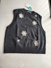 茵曼（INMAN）茵曼花朵刺繡疊搭馬甲2025冬女裝新款無(wú)袖毛織背心上衣 灰色 XL 曬單實(shí)拍圖
