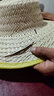 衣拉貝蒂男士夏季大沿草帽白竹帽子大沿竹編遮陽(yáng)帽透氣涼爽竹編焦下防曬帽 米色 L（58-60cm） 曬單實(shí)拍圖