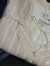 無(wú)印良品（MUJI）女式 無(wú)側(cè)縫雙層紗織 睡衣 家居服套裝  粉紅色條紋5A L 曬單實(shí)拍圖