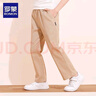 羅蒙兒童褲子男童女童2025春款休閑校園服直筒褲 黑色松緊長(cháng)褲 130 曬單實(shí)拍圖