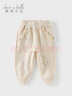 戴維貝拉（DAVE＆BELLA）女童運動(dòng)休閑褲甜美小童褲子女寶寶秋季新款童褲兒童束腳褲長(cháng)褲 米白【現貨】 110 cm（建議身高100-110cm） 曬單實(shí)拍圖