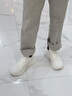 安踏男鞋運(yùn)動(dòng)鞋飛織輕質(zhì)跑步鞋男士冬季慢跑鞋運(yùn)動(dòng)休閑鞋減震軟底男鞋 象牙白/冰水綠 41 曬單實(shí)拍圖