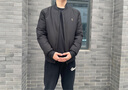 與狼共舞【白鵝絨】棒球領(lǐng)羽絨服男2025冬季新款男裝休閑保暖男士外套7188 黑色 L (175) 曬單實(shí)拍圖