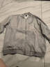 FOX.G男士夾克外套秋季男裝衣服2025新款男款春秋季休閑飛行員工裝秋裝 拉鏈口袋灰色夾克 XL 【建議120-140斤】 曬單實(shí)拍圖
