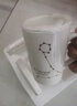 BUDINGCIYI星座帶蓋勺茶漏過濾泡茶杯陶瓷茶水分離水杯子辦公室咖啡杯馬克杯 天秤座（黑） 曬單實拍圖