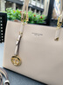 稻草人女包牛皮手提包大包新款百搭時(shí)尚單肩斜挎包高級感殺手通勤媽媽包 米白色 曬單實(shí)拍圖