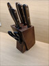 京東京造 刀具全套 菜刀菜板廚房水果刀砍骨切片套裝 烏檀木10件套 曬單實(shí)拍圖