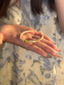 中國(guó)黃金（CHINA GOLD）旺桃花黃金手鏈女足金轉(zhuǎn)運(yùn)珠粉手繩七夕情人節(jié)禮物送女朋友老婆 足金桃你歡心轉(zhuǎn)運(yùn)珠手串【紀(jì)念品】 曬單實(shí)拍圖