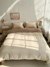 高端磨毛長(cháng)絨棉四件套純棉被套秋冬季加厚保暖全棉床單輕奢感床品 信白金【順豐速達+會(huì )員禮盒】 1.8床單四件套-被套200*230cm 曬單實(shí)拍圖
