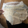 內小伴4條女士?jì)妊澕兠?A抑菌100%全棉襠甜美日系少女蕾絲內褲L 曬單實(shí)拍圖