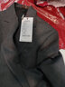 才子（TRIES）男士西服套裝春秋羊毛純色商務(wù)正裝套西一?？垡状蚶?灰色 L 48(170/88A) 曬單實(shí)拍圖