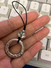 玉粹軒S999純銀平安扣手機鏈掛件男女創(chuàng  )意禮品包包汽車(chē)鑰匙扣掛飾 乾坤圈-大號【手機鏈】26MM 曬單實(shí)拍圖