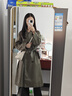 UR2025秋季新款女裝氣質(zhì)雙排扣腰帶風(fēng)衣外套UWM150045 曬單實(shí)拍圖