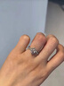 DRAGBOLL鉆戒女莫桑石情侶鍍鉑金一對求結(jié)婚鉆戒鉆石對戒送女朋友生日禮物 定制聯(lián)系客服 曬單實拍圖