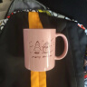 贝瑟斯陶瓷杯子大容量情侣咖啡杯早餐杯生日礼物咖啡杯子 粉色雪人 实拍图