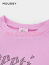 moussy 早春新品迪士尼合作款假兩件純棉衛(wèi)衣女010HSQ90-0270 090粉紅色 均碼 曬單實拍圖