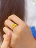 中國黃金（CHINA GOLD）黃金戒指女足金蝴蝶結(jié)玲花戒指純金戒指七夕情人節(jié)禮物送女友老婆 玲花戒指金約3.5g【甄選禮盒】 曬單實(shí)拍圖