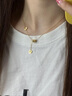 中國黃金（CHINA GOLD）小蠻腰吊墜黃金項鏈女款足金5G套鏈情人生日送女友38婦女節禮物 【京速達】約5.7g 小蠻腰項鏈 曬單實(shí)拍圖