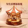 若來(lái)（Rolife）旋轉木馬音樂(lè )盒八音盒生日禮物女生diy文創(chuàng  )桌面擺件 曬單實(shí)拍圖