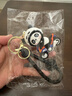 可愛(ài)機車(chē)熊貓鑰匙扣創(chuàng  )意卡通摩托車(chē)公仔鑰匙鏈情侶包包掛件小禮品 機車(chē)熊貓-黑色 曬單實(shí)拍圖
