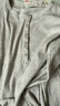 優(yōu)衣庫女裝羅紋亨利領(lǐng)T恤/長(cháng)袖修身短款內搭打底25新款479591 02 淺灰色 3XL /170/108C 曬單實(shí)拍圖