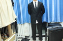 羅蒙西服男士商務(wù)彈力工裝休閑單西外套夾克正裝職業(yè)裝上衣小西裝結婚 曬單實(shí)拍圖